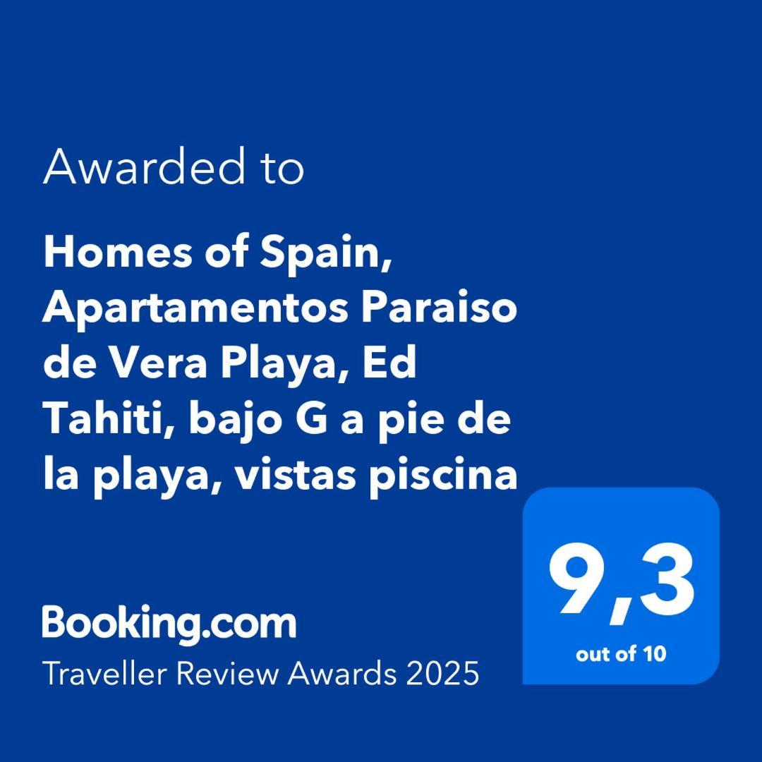 Homes Of Spain, Apartamentos Paraiso De Vera Playa, Ed Tahiti, Bajo G A Pie De La Playa, Vistas Piscina 外观 照片